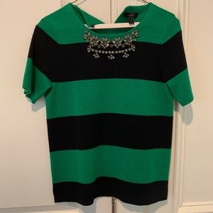 J. Crew Rugby Rhinestone Sweater